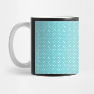 Turquoise Blue Aqua White Polka Dots Cute Pattern Mug